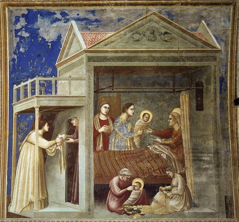 The Birth Of The Virgin, 1303-1305 by Giotto Di Bondone