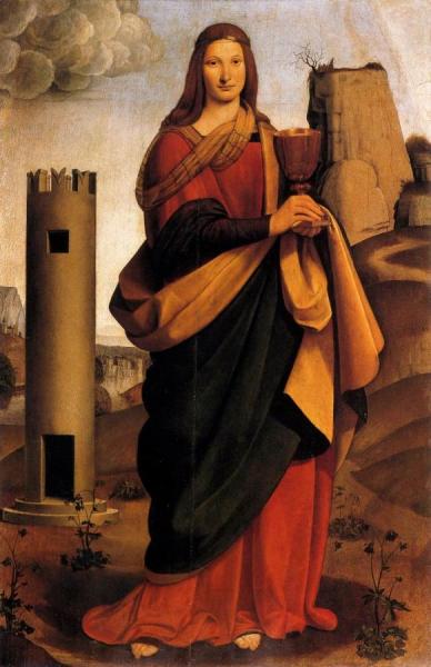 St Barbara by Giovanni Antonio Boltraffio