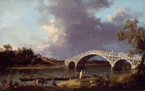 A View Of Walton Bridge by Giovanni Antonio Canal (called Canaletto)