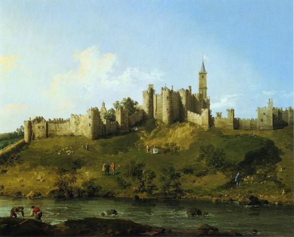 Alnwick Castle by Giovanni Antonio Canal (called Canaletto)