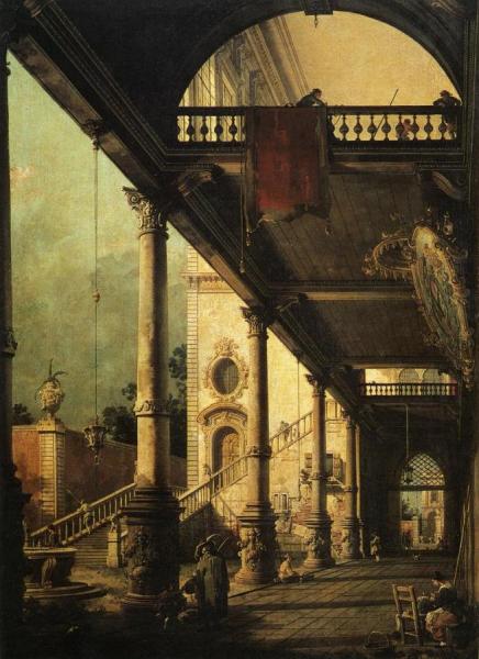 Architectural by Giovanni Antonio Canal (called Canaletto)
