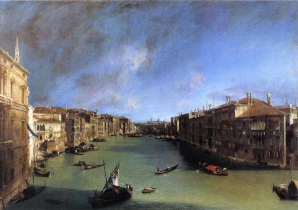 Giovanni Antonio Canal (called Canaletto) Grand Canal: Looking Northeast From The Palazzo Balbi To The Rialto Bridge