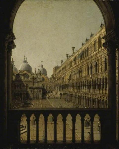 Giovanni Antonio Canal (called Canaletto) Interior Court Of The Doge's Palace, Venice