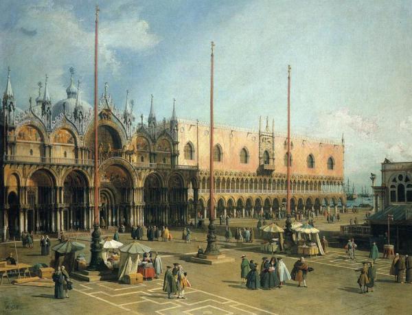 Piazza San Marco by Giovanni Antonio Canal (called Canaletto)