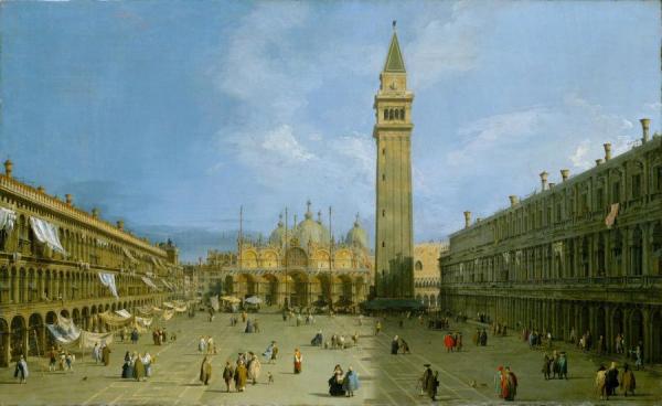 Piazza San Marco by Giovanni Antonio Canal (called Canaletto)