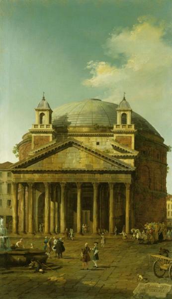 Giovanni Antonio Canal (called Canaletto) Rome:  The Pantheon