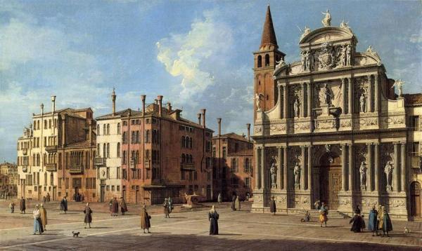 Santa Maria Zobenigo by Giovanni Antonio Canal (called Canaletto)