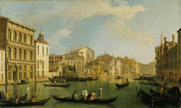 The Grand Canal From The Palazzo Flangini by Giovanni Antonio Canal (called Canaletto)
