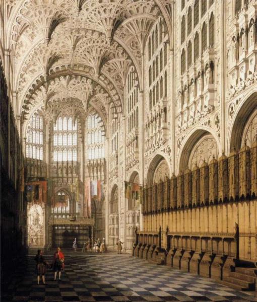 The Interior Of Henry Vii's Chapel In Westminster Abbey by Giovanni Antonio Canal (called Canaletto)