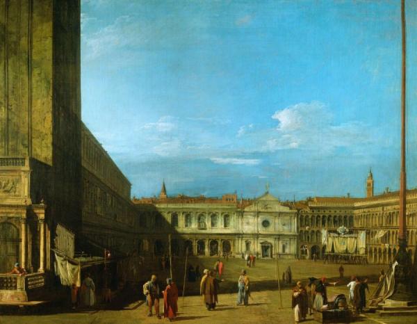 Venice: Piazza San Marco Towards S. Geminiano by Giovanni Antonio Canal (called Canaletto)