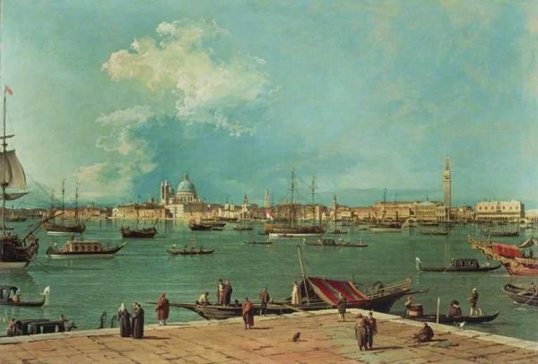 Venice:  The Bacino Di San Marco From San Giorgio Maggiore by Giovanni Antonio Canal (called Canaletto)
