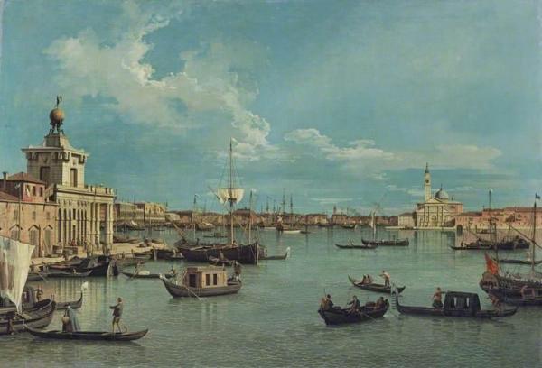 Venice:  The Bacino Di San Marco From The Canale Della Giudecca by Giovanni Antonio Canal (called Canaletto)