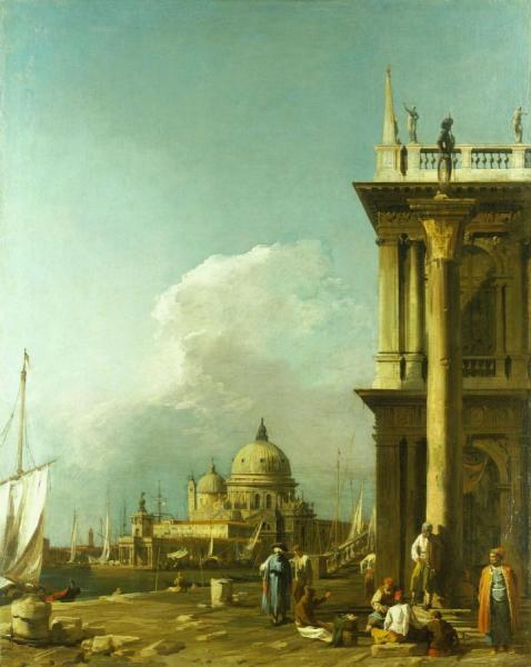 Venice:  The Piazetta Towards Santa Maria Della Salute by Giovanni Antonio Canal (called Canaletto)
