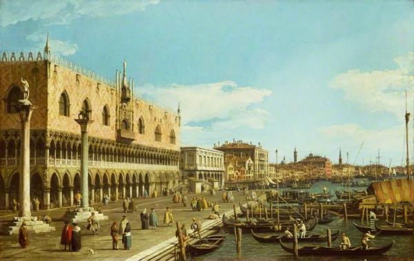 Venice, The Riva Degli Schiavoni by Giovanni Antonio Canal (called Canaletto)