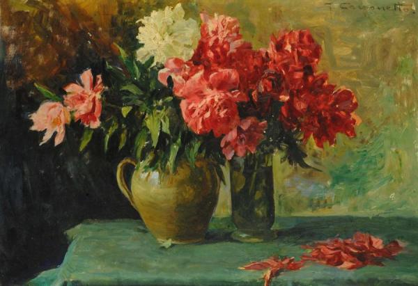 Still-life With Flowers by Giovanni Battista Carpanetto