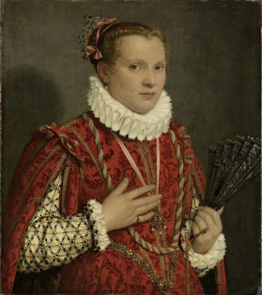 Portrait Of A Young Woman by Giovanni Battista Moroni