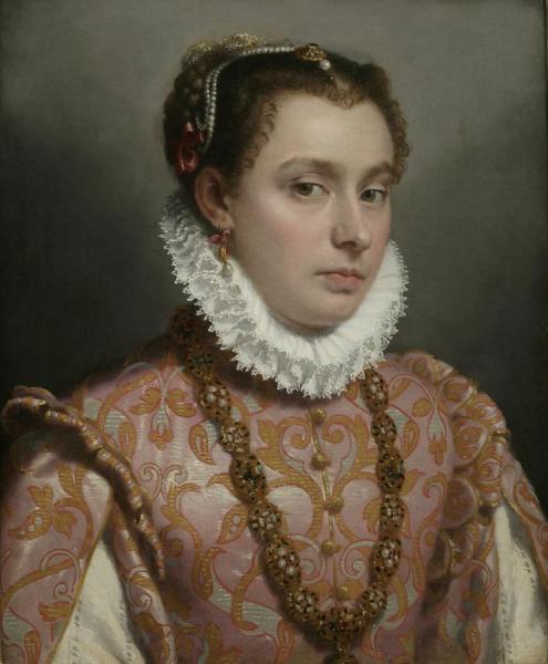 Portrait Of A Young Woman by Giovanni Battista Moroni Oil Painting Reproductions