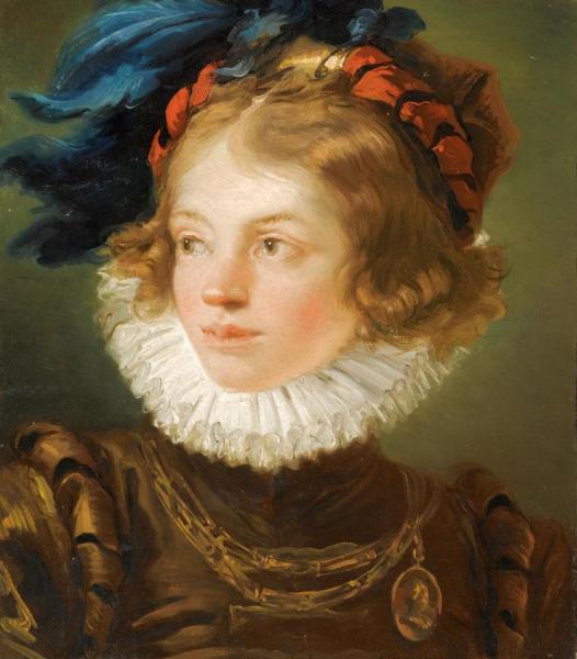 A Young Boy In The Costume Of A Page, Head And Soulders by Giovanni Battista Tiepolo Oil Painting Reproductions