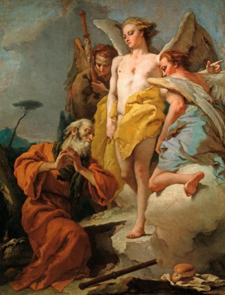 Abraham And The Three Angels by Giovanni Battista Tiepolo