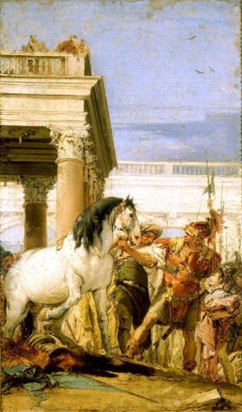 Alexander And Bucephalus by Giovanni Battista Tiepolo