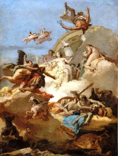 Apotheosis Of Aeneas by Giovanni Battista Tiepolo