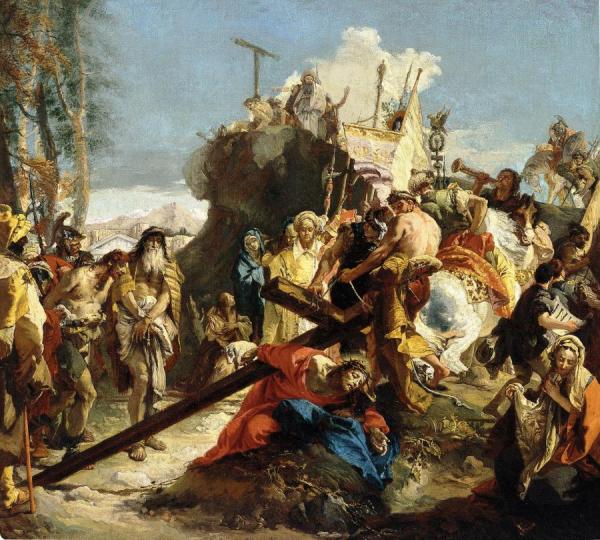 Christ On The Route To Calvary by Giovanni Battista Tiepolo
