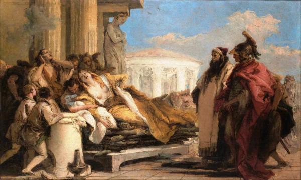 Death Of Dido by Giovanni Battista Tiepolo