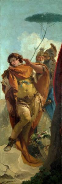 Rinaldo Turning In Shame From The Magic Shield by Giovanni Battista Tiepolo