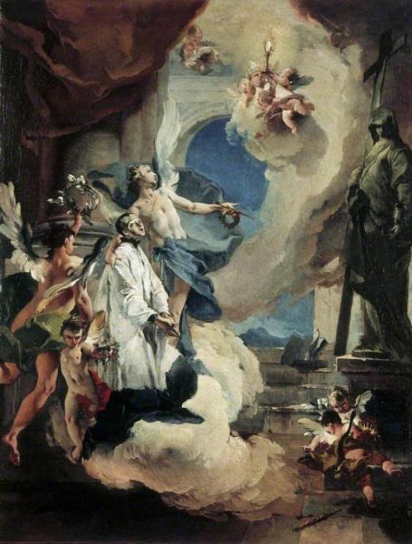 Saint Aloysius Gonzaga In Glory by Giovanni Battista Tiepolo