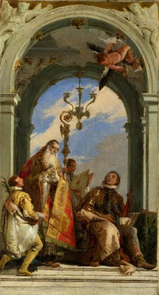 Saints Maximus And Oswald by Giovanni Battista Tiepolo