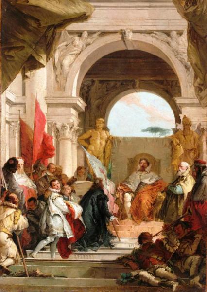 Study For The Investiture Of Bishop Harold As Duke Of Franconia by Giovanni Battista Tiepolo Oil Painting Reproductions