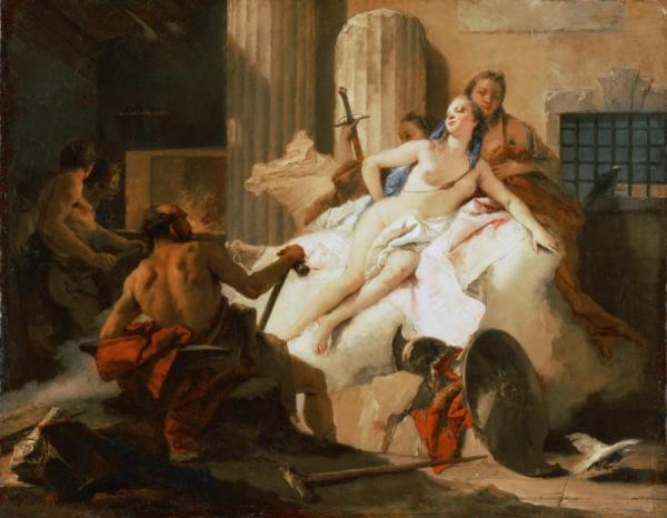 Study For 'venus And Vulcan' by Giovanni Battista Tiepolo Oil Painting Reproductions