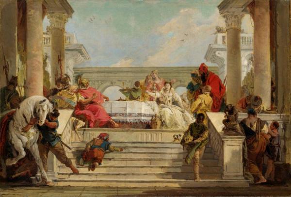 The Banquet Of Cleopatra by Giovanni Battista Tiepolo