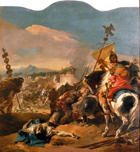 The Capture Of Carthage by Giovanni Battista Tiepolo