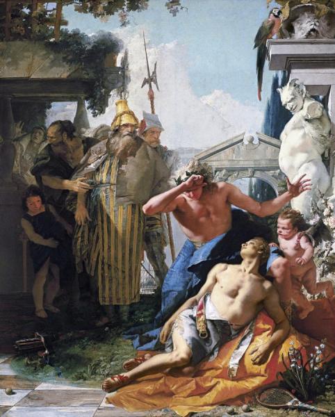 The Death Of Hyacinthus by Giovanni Battista Tiepolo