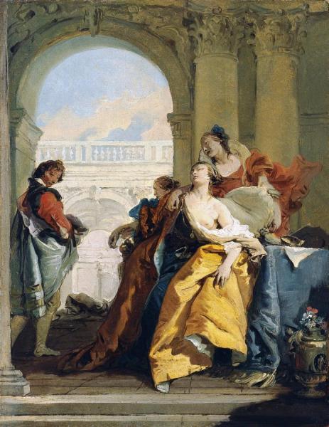 The Death Of Sophonisba by Giovanni Battista Tiepolo