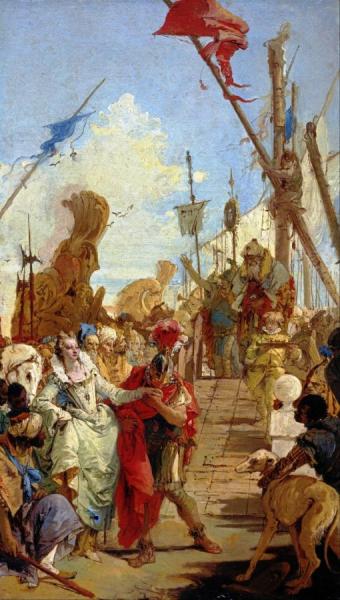 The Meeting Of Anthony And Cleopatra by Giovanni Battista Tiepolo
