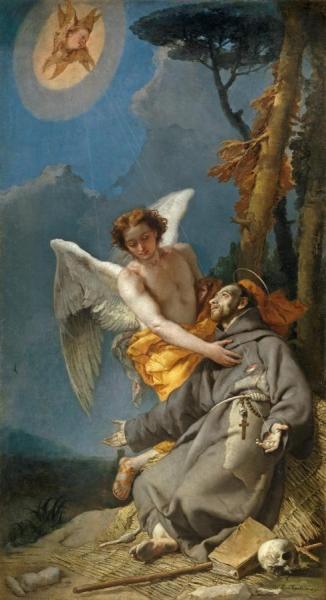 The Stigmatization Of Saint Francis by Giovanni Battista Tiepolo