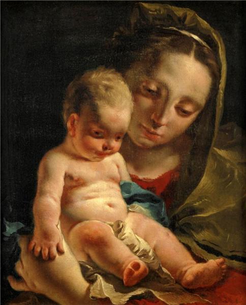 Virgin And Child by Giovanni Battista Tiepolo