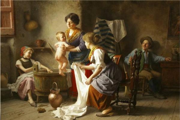 Bath Time by Giovanni Battista Torriglia