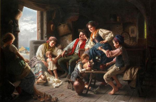 The Fisherman's Family by Giovanni Battista Torriglia