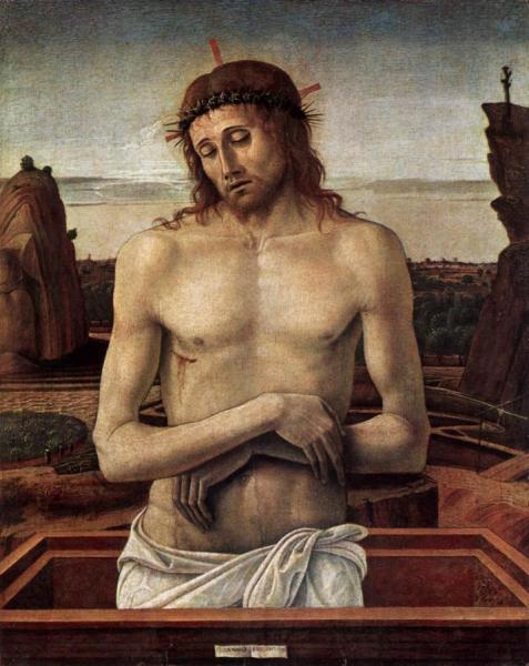 Giovanni Bellini Dead Christ In The Sepulchre (pieta)