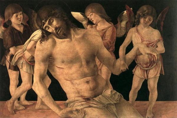 Dead Christ Supported By Angels(pieta) by Giovanni Bellini