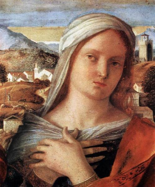 Giovanni Bellini Madonna And Child With St John The Baptist And A Saint (detail)