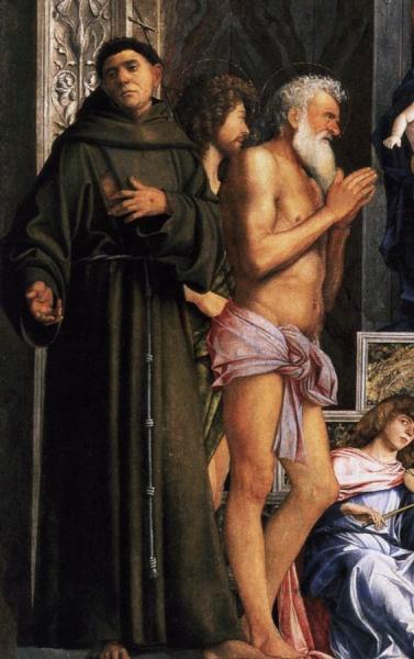San Giobbe Altarpiece (detail) by Giovanni Bellini