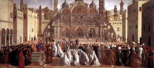Sermon Of St Mark In Alexandria by Giovanni Bellini Oil Painting Reproductions