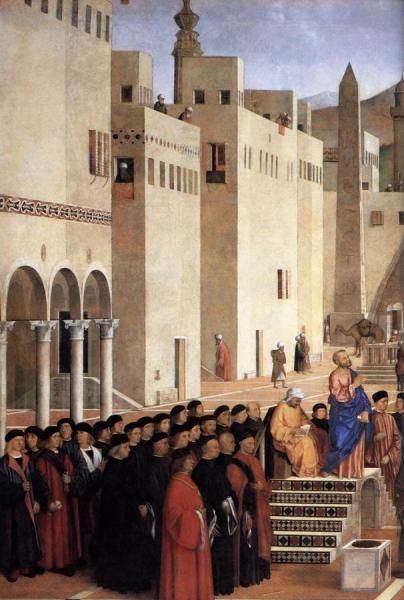 Giovanni Bellini Sermon Of St Mark In Alexandria (detail)