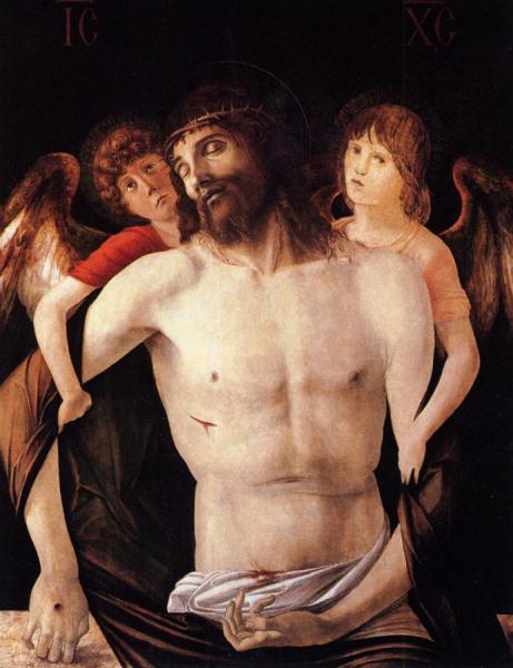 The Dead Christ Supported By Two Angels by Giovanni Bellini Oil Painting Reproductions