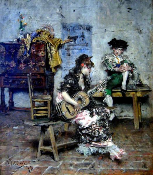 A Guitar Player by Giovanni Boldini