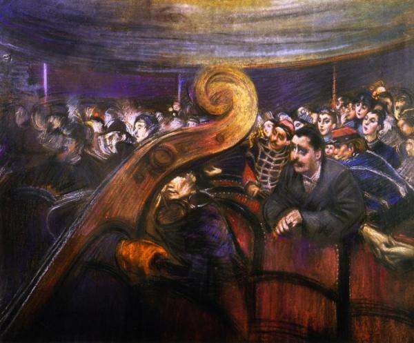 At The Theater by Giovanni Boldini